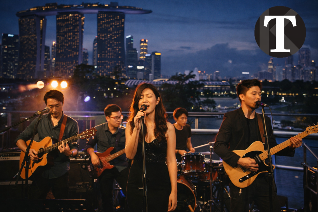 Live band performance