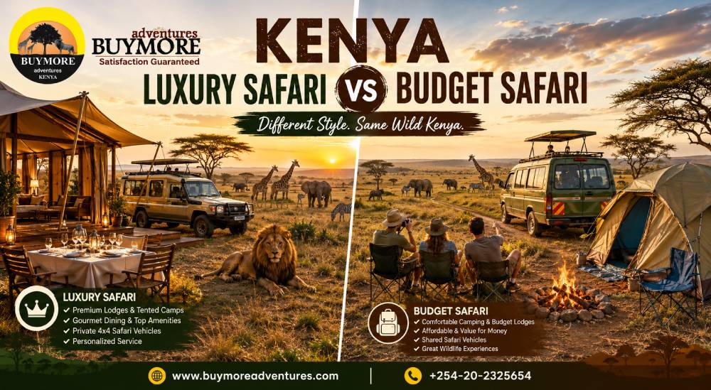 Kenya Luxury Safari vs Kenya Budget Safari